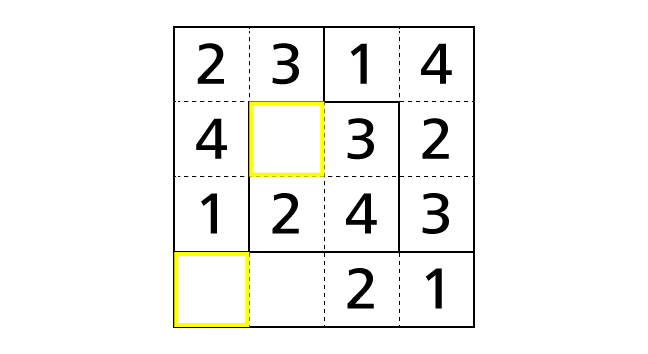 数字ブロックのルールと解き方 手順9-1