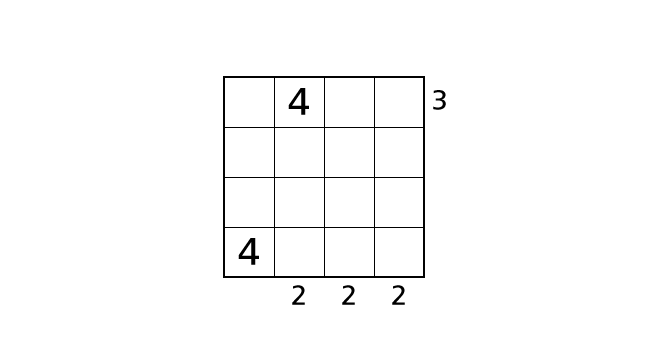 ビルディングパズルのルールと解き方 手順2-3