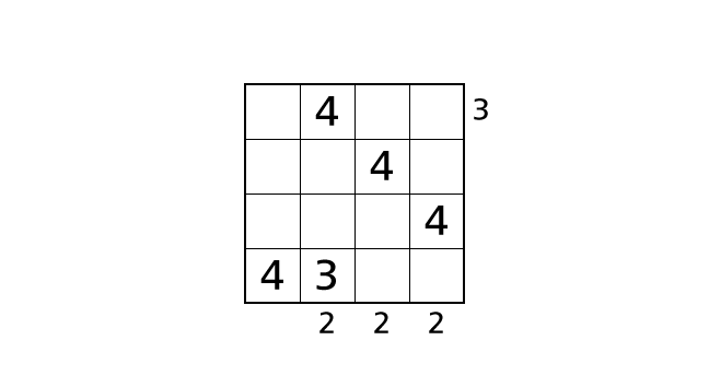 ビルディングパズルのルールと解き方 手順4-4