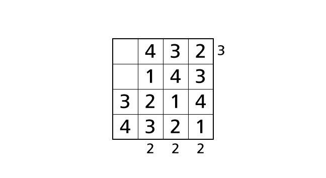 ビルディングパズルのルールと解き方 手順9-2